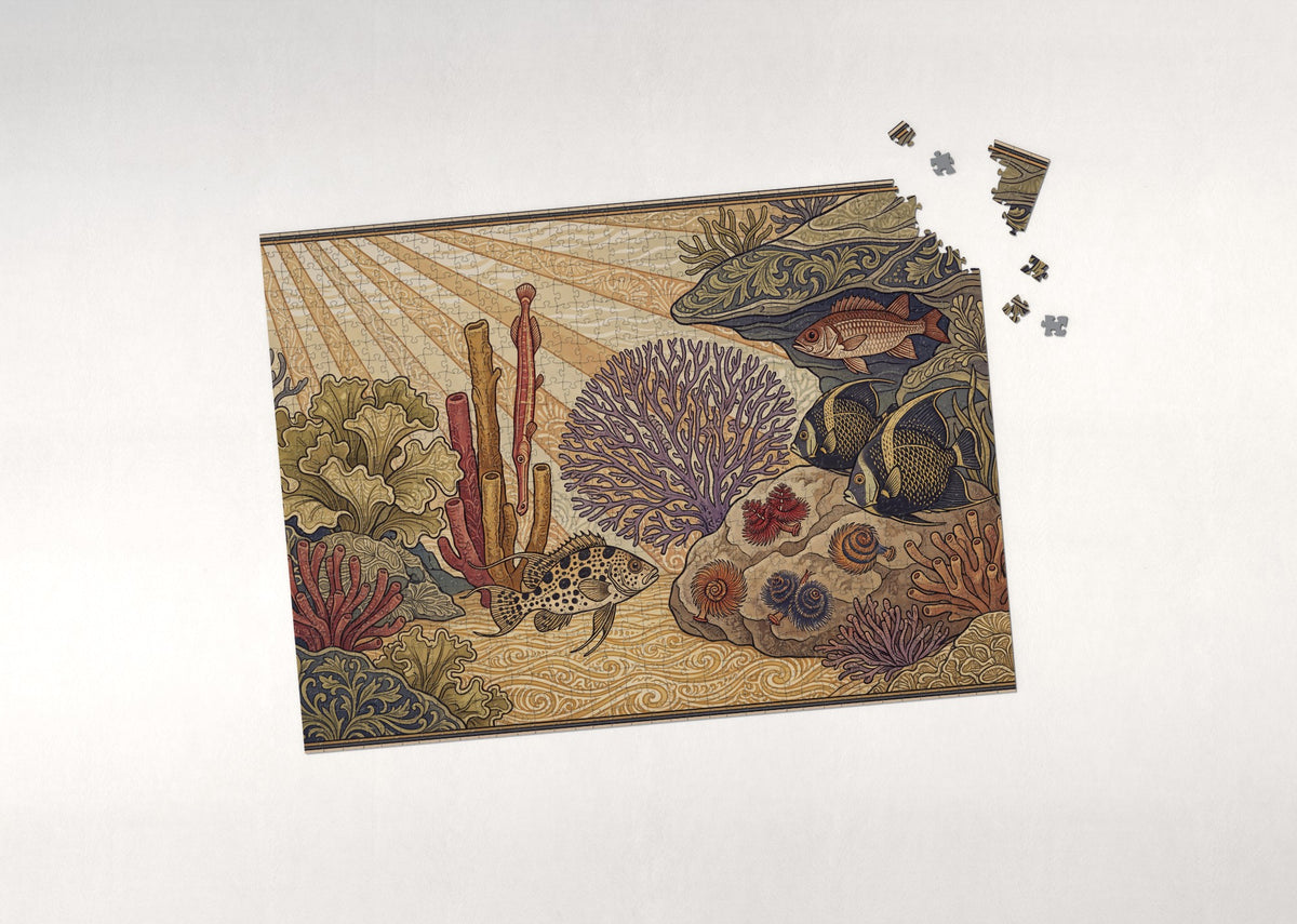 Coral Garden in the Afternoon Light jigsaw puzzle - puzzle with loose pieces
