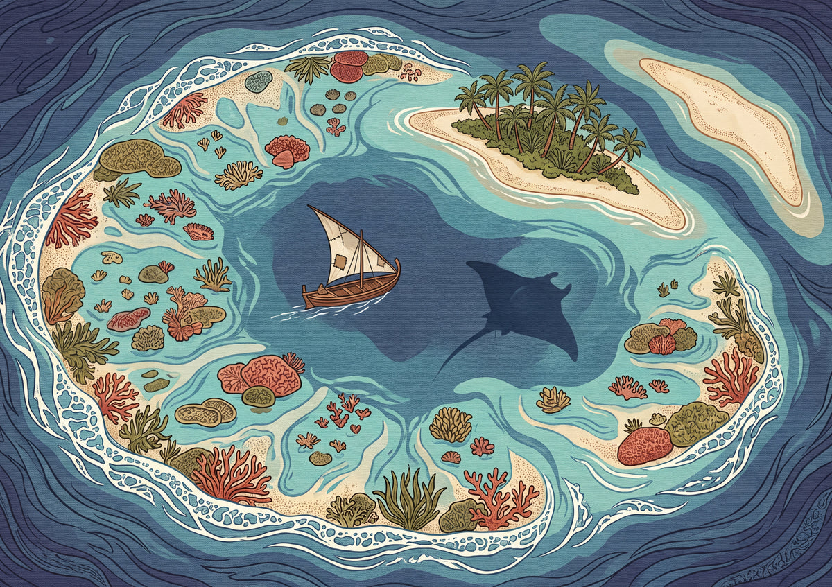 Coral Lagoon from Above jigsaw puzzle