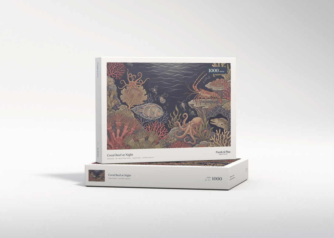 Coral Reef at Night jigsaw puzzle - gift box