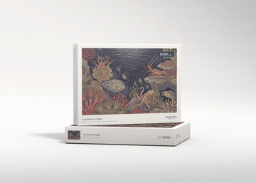 Coral Reef at Night jigsaw puzzle - gift box