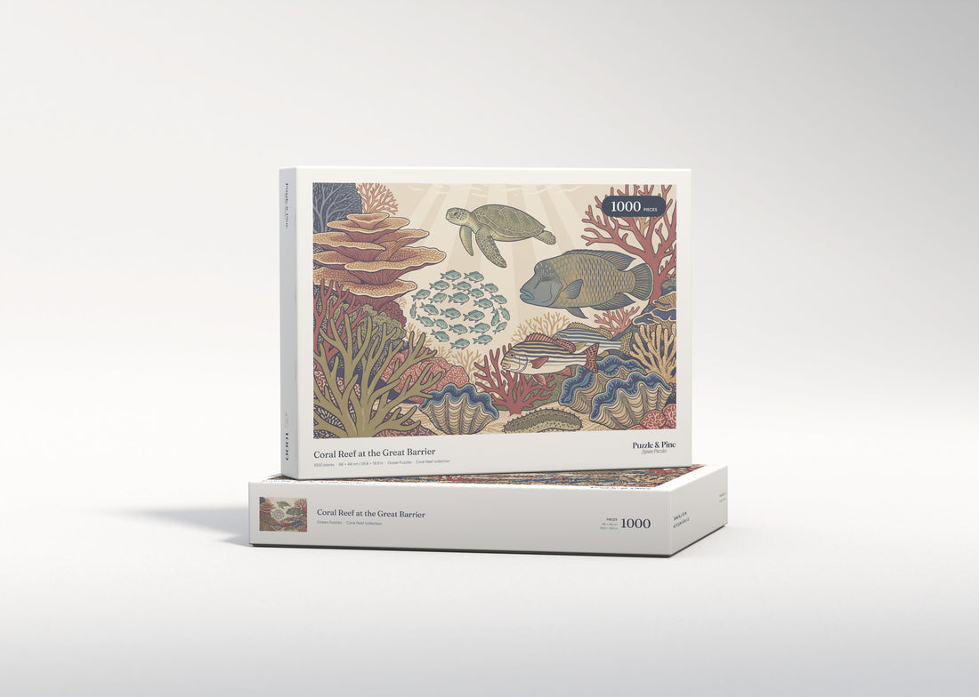 Coral Reef at the Great Barrier jigsaw puzzle - gift box