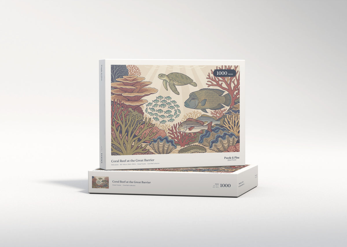 Coral Reef at the Great Barrier jigsaw puzzle - gift box
