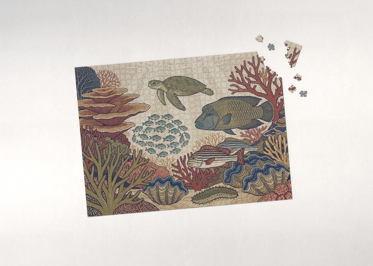 Coral Reef at the Great Barrier jigsaw puzzle - puzzle with loose pieces
