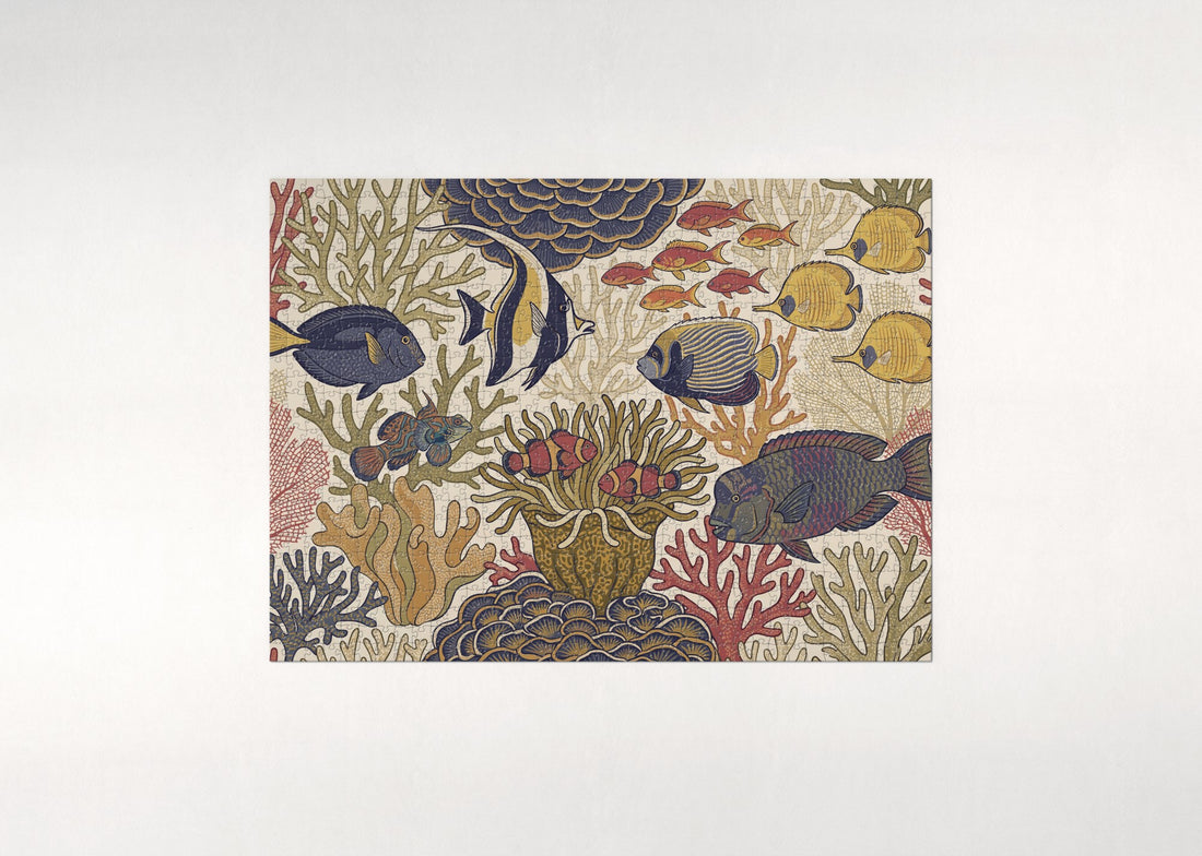 Coral Reef Fishes in the Tropical Sea jigsaw puzzle - gift box