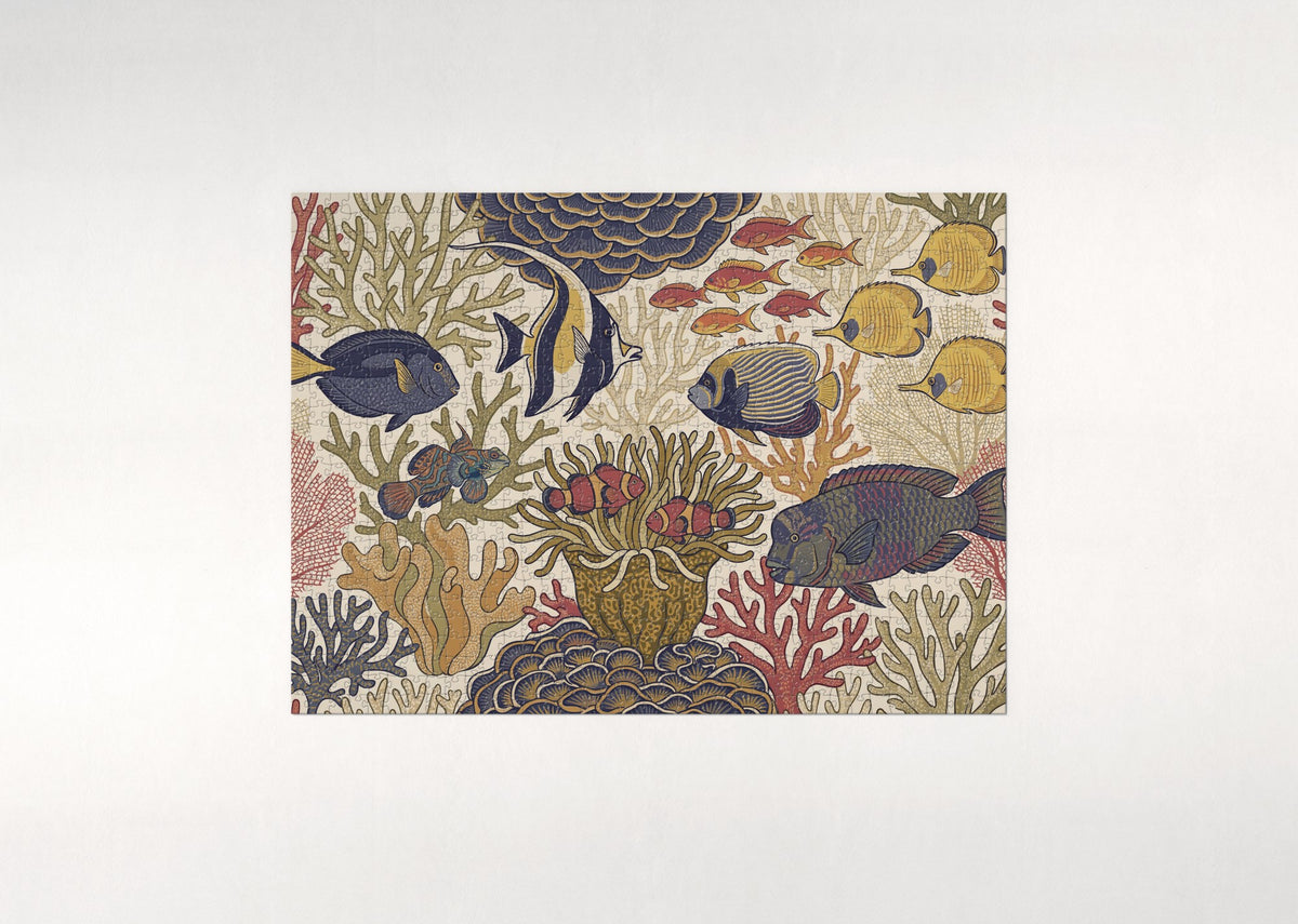 Coral Reef Fishes in the Tropical Sea jigsaw puzzle - flat puzzle