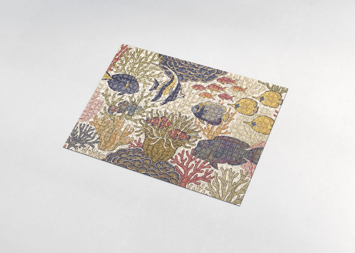 Coral Reef Fishes in the Tropical Sea jigsaw puzzle - assembled puzzle