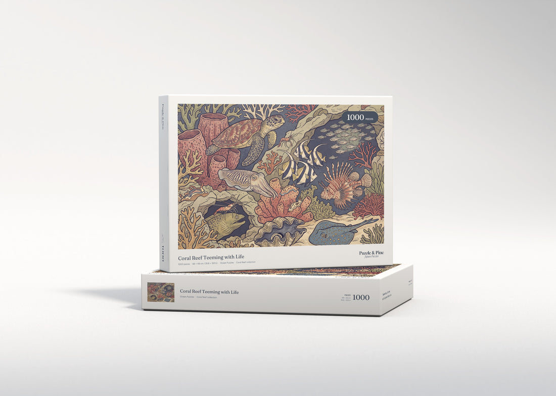 Coral Reef Teeming with Life jigsaw puzzle - gift box