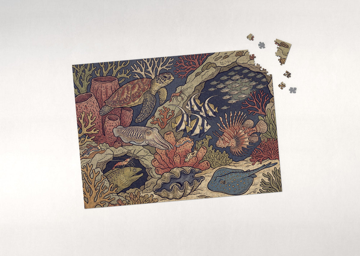 Coral Reef Teeming with Life jigsaw puzzle - puzzle with loose pieces