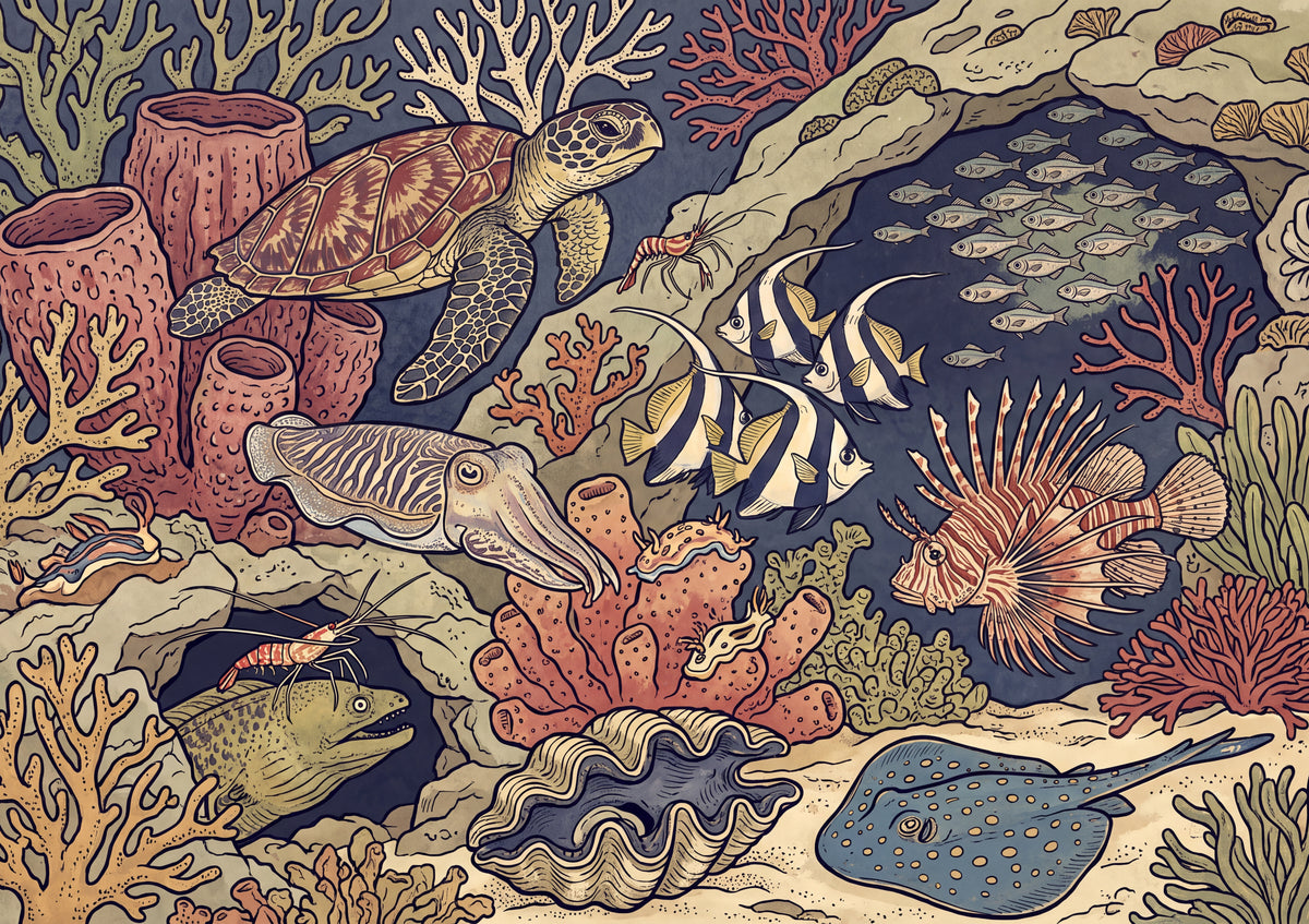 Coral Reef Teeming with Life jigsaw puzzle