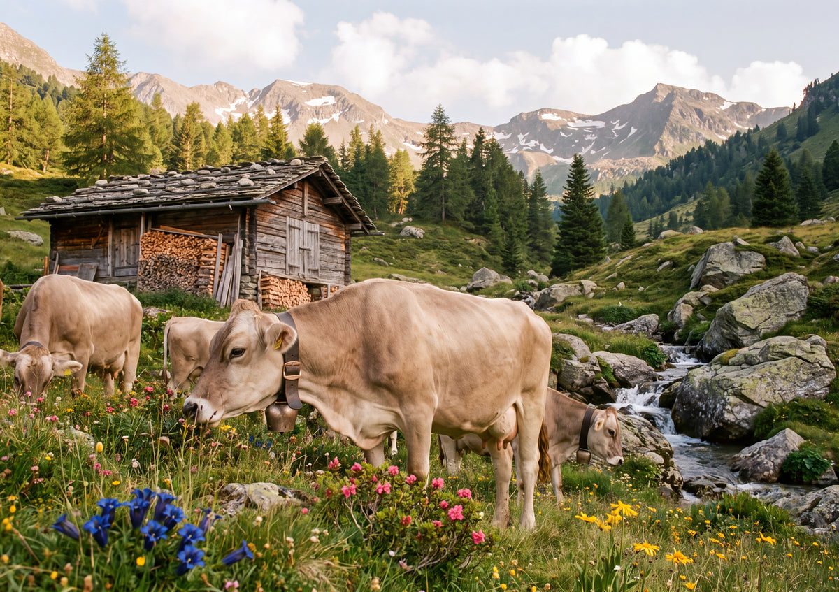 Cows at the Mountain Meadow jigsaw puzzle