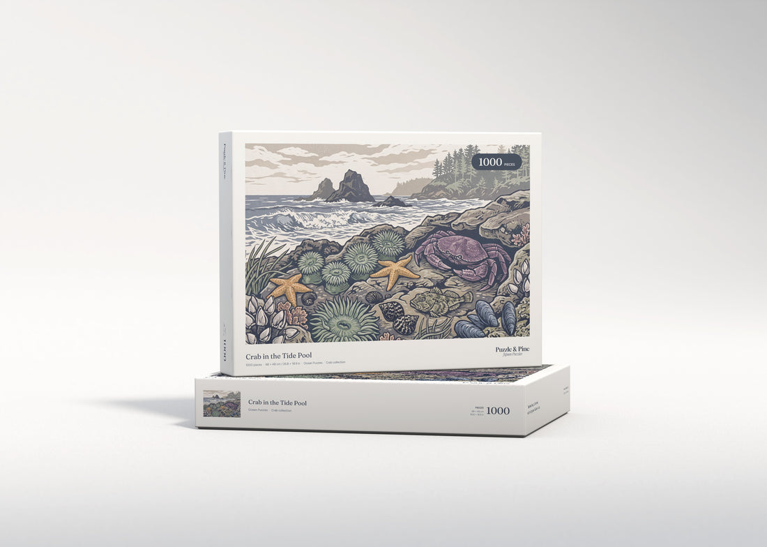Crab in the Tide Pool jigsaw puzzle - gift box