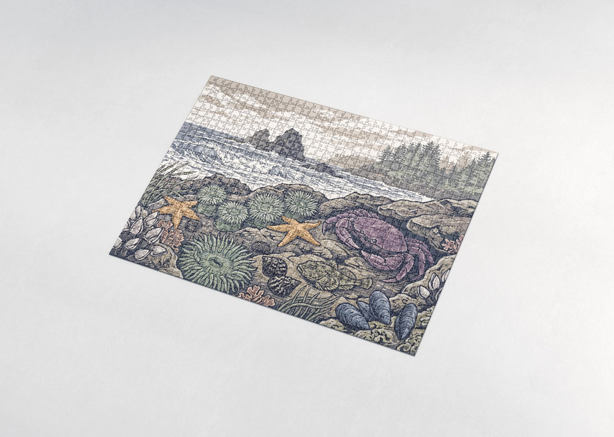 Crab in the Tide Pool jigsaw puzzle - assembled puzzle