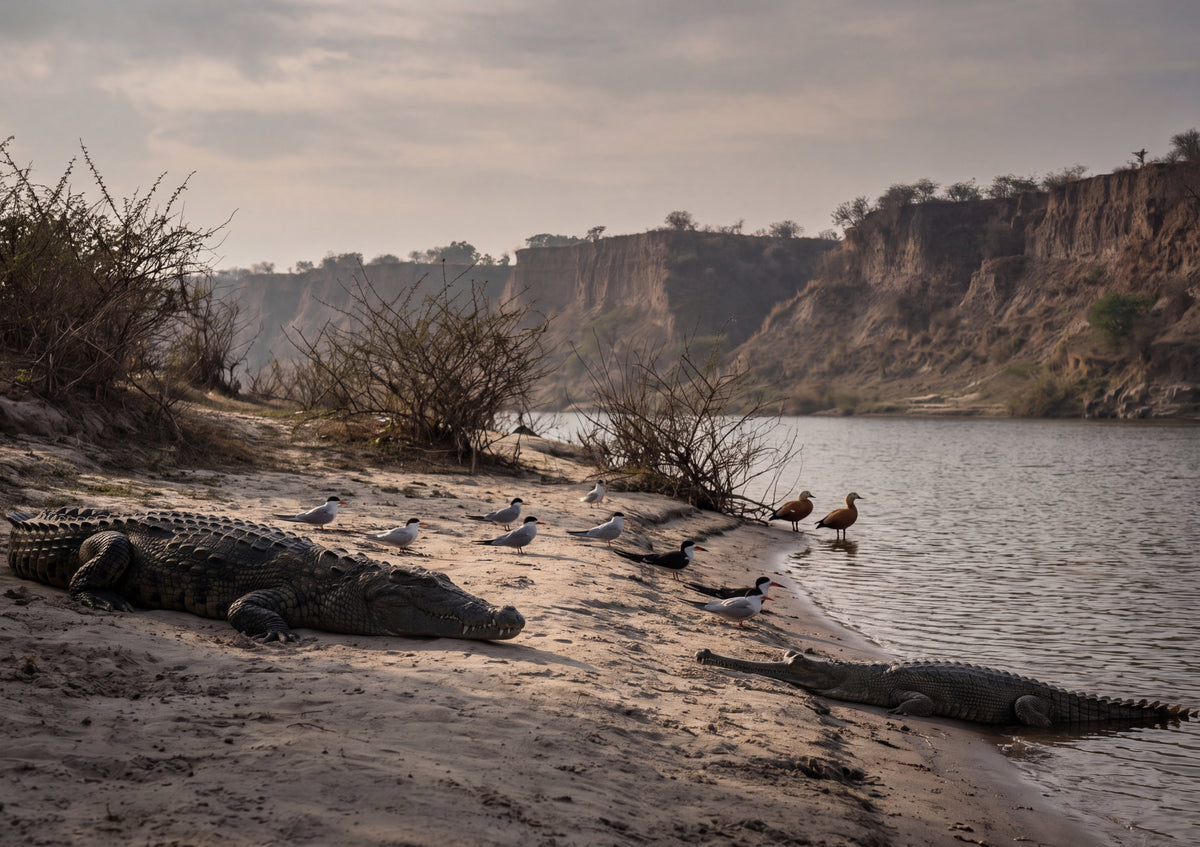 Crocodile on the Sandbank jigsaw puzzle