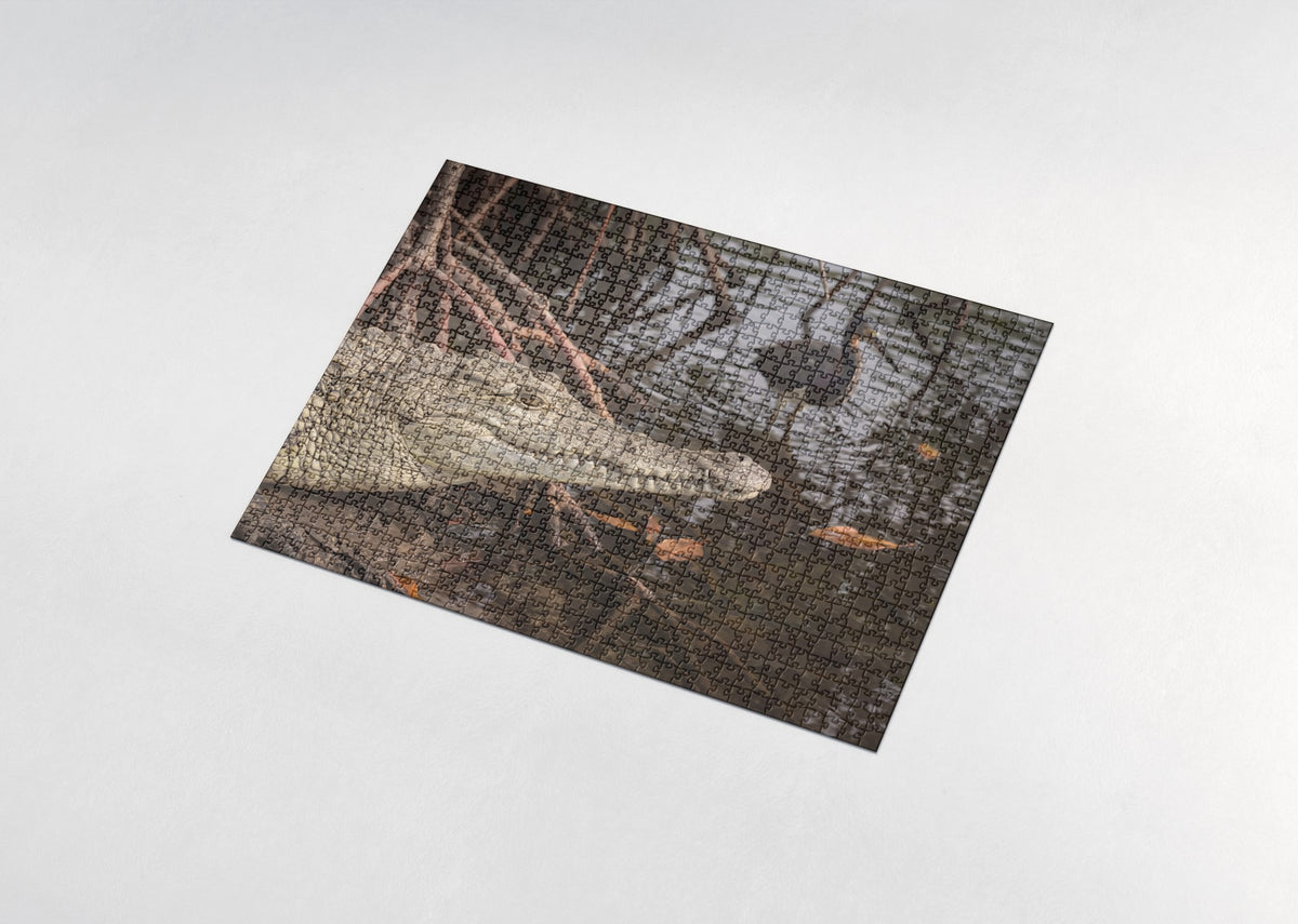 Crocodile Portrait Close Up jigsaw puzzle - assembled puzzle