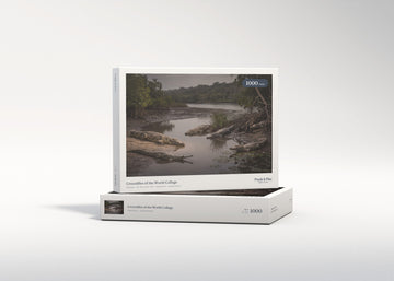 Crocodiles of the World Collage jigsaw puzzle - gift box
