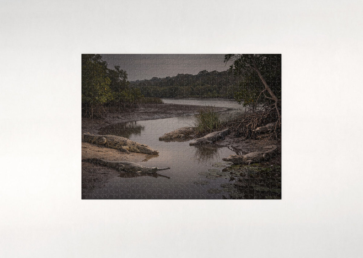 Crocodiles of the World Collage jigsaw puzzle - flat puzzle
