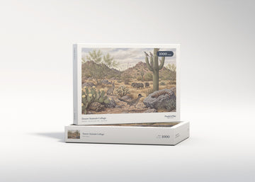 Desert Animals Collage jigsaw puzzle - gift box