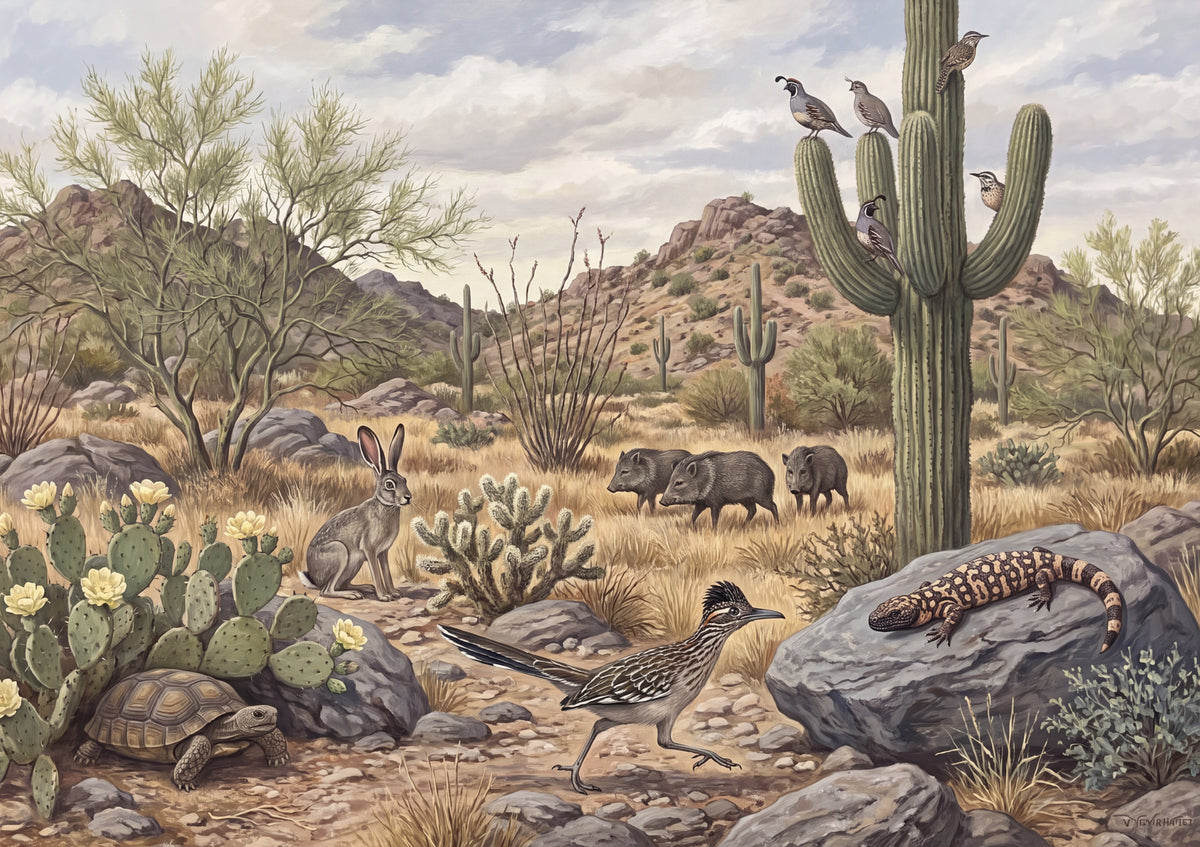 Desert Animals Collage jigsaw puzzle