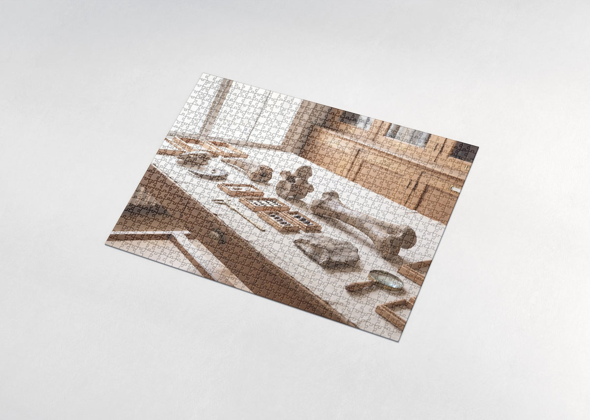Dinosaur Bones Field Guide Plate jigsaw puzzle - assembled puzzle