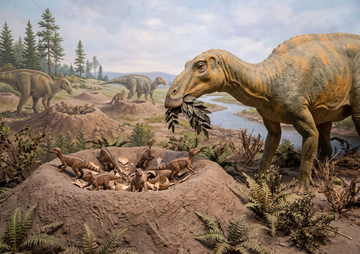 Dinosaur Nest with Hatchlings jigsaw puzzle