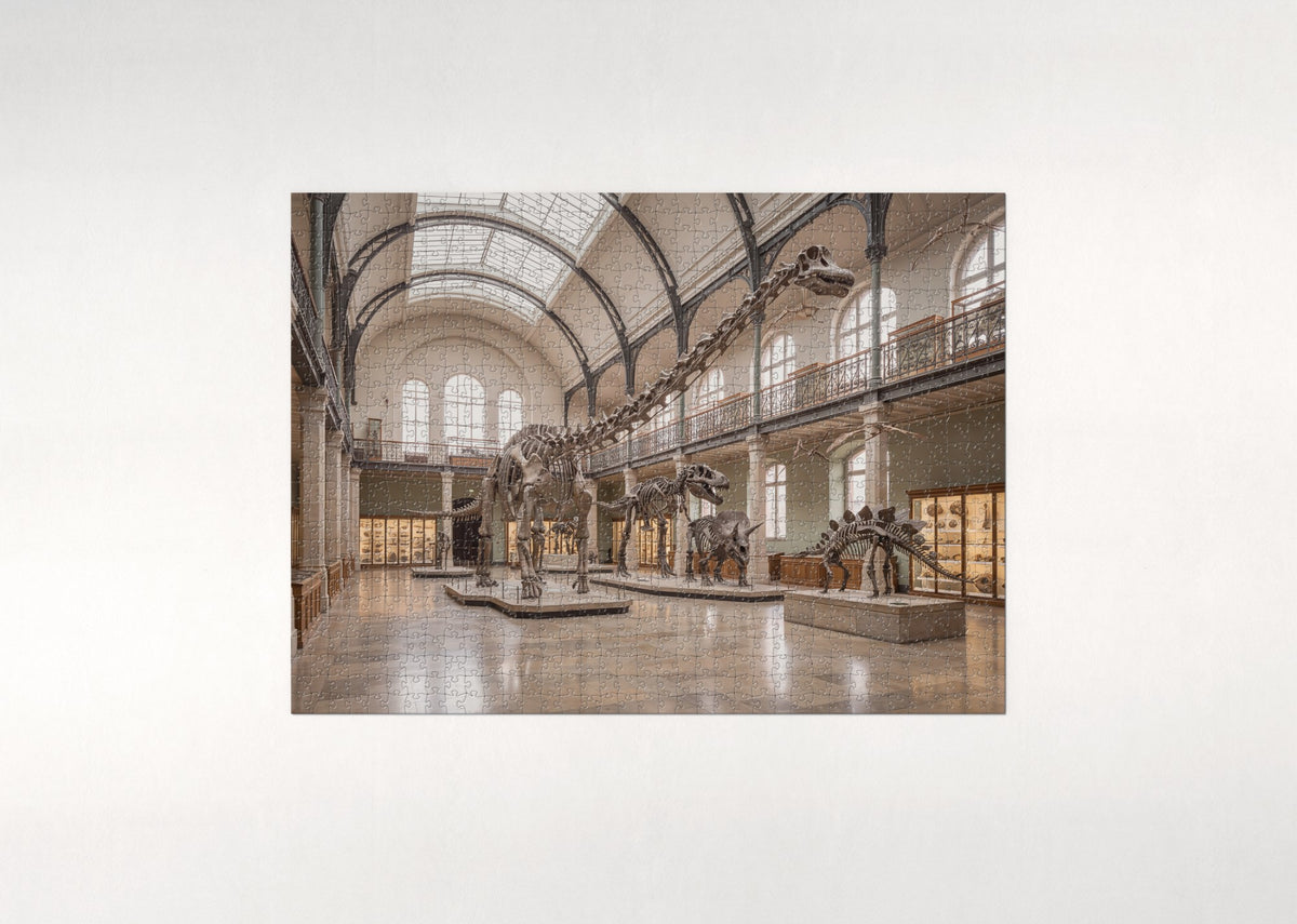 Dinosaur Skeleton Hall at the Museum jigsaw puzzle - flat puzzle