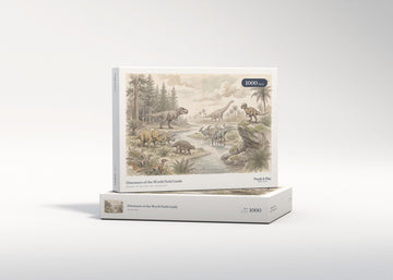 Dinosaurs of the World Field Guide jigsaw puzzle - gift box