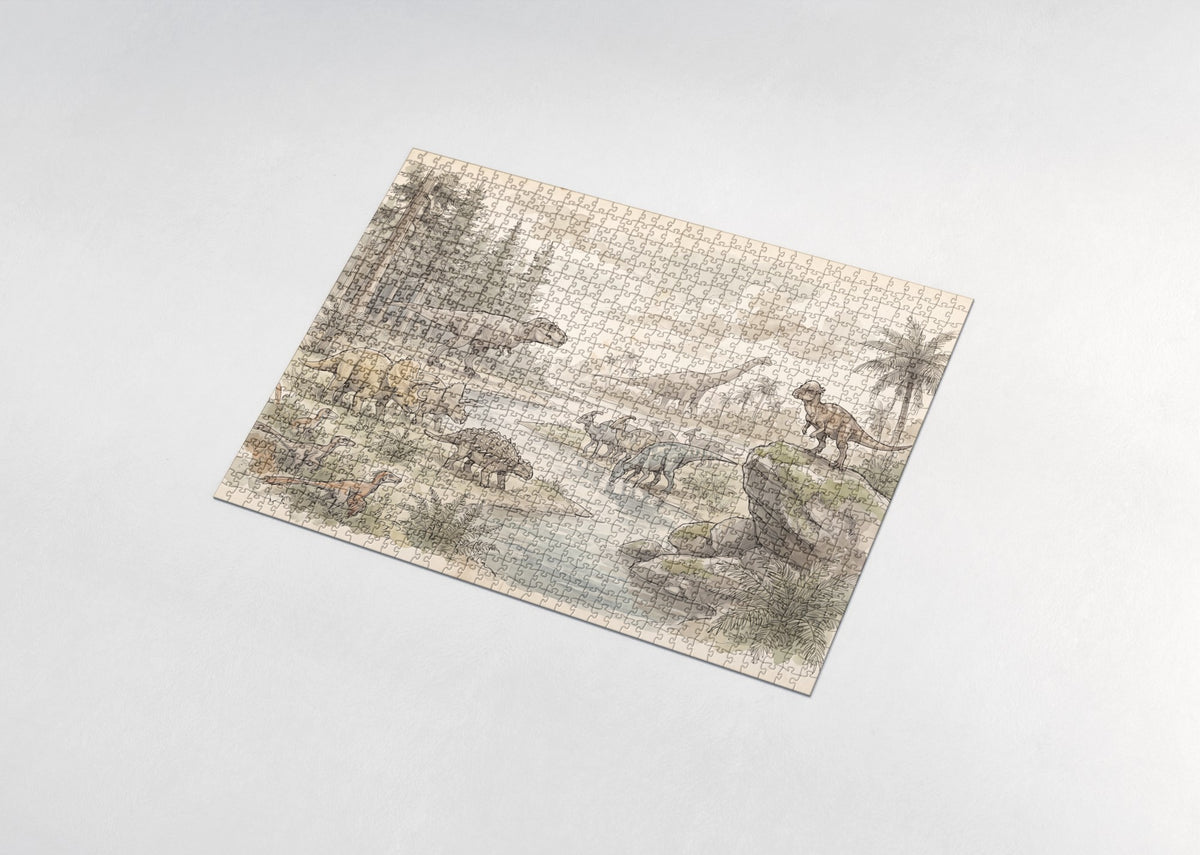 Dinosaurs of the World Field Guide jigsaw puzzle - assembled puzzle