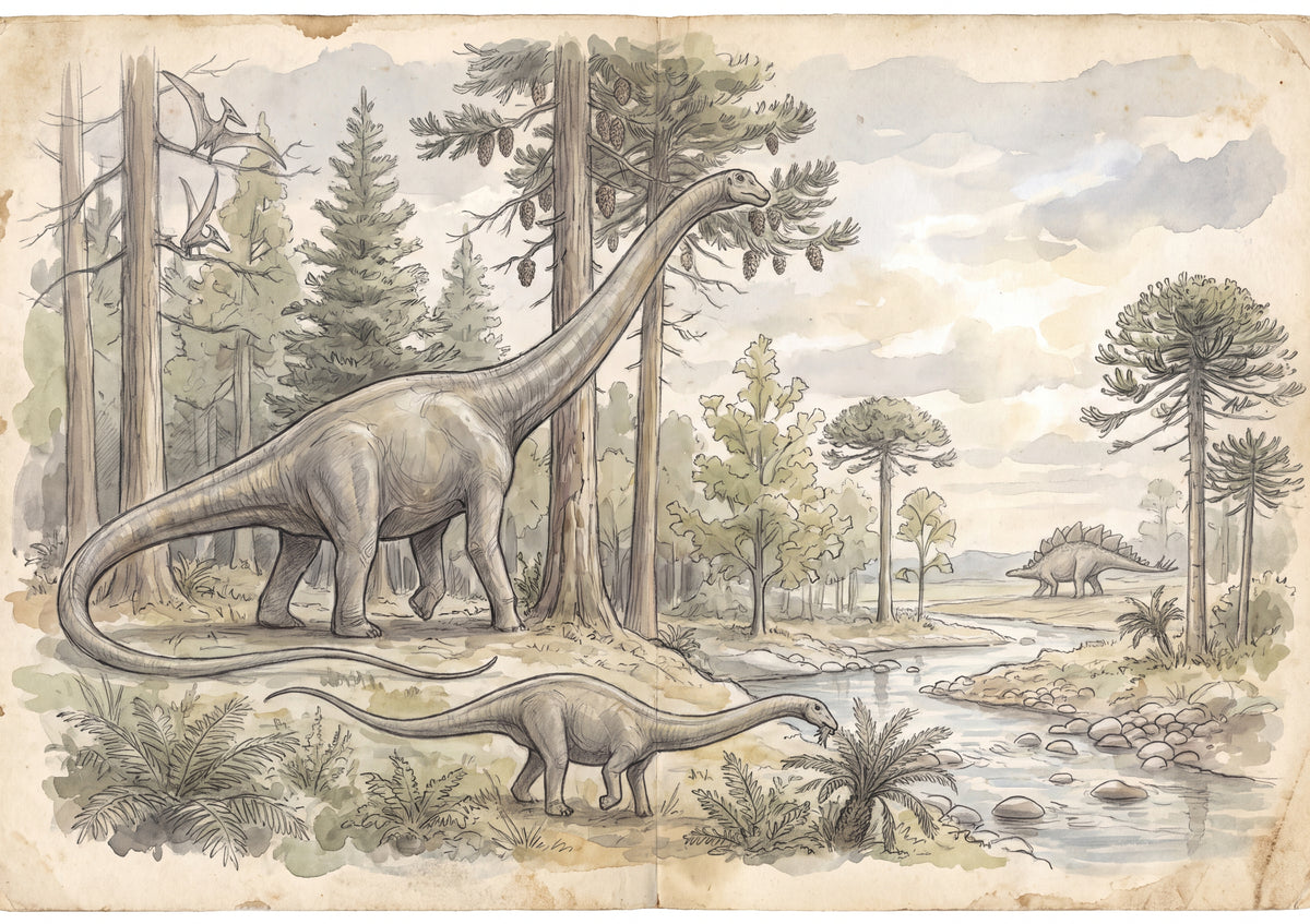 Diplodocus Grazing the Treetops jigsaw puzzle