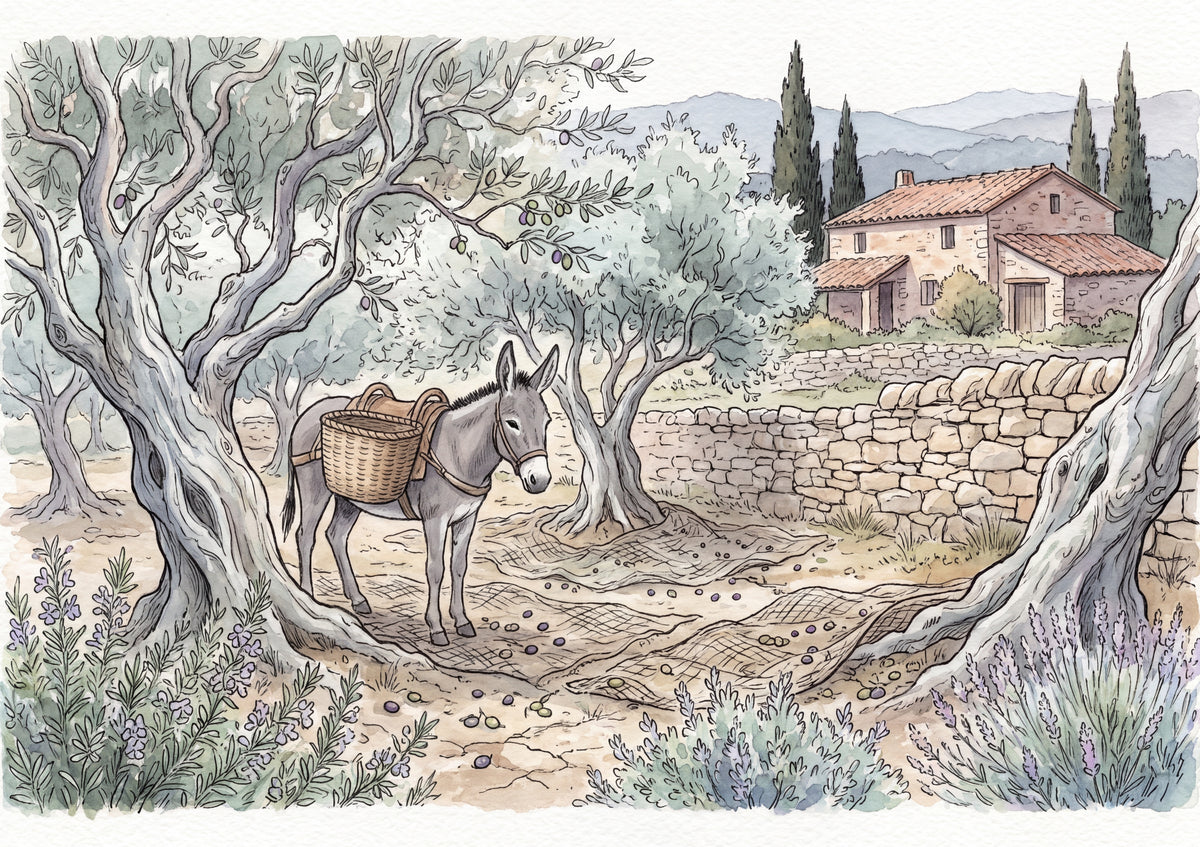Donkey at the Olive Grove jigsaw puzzle