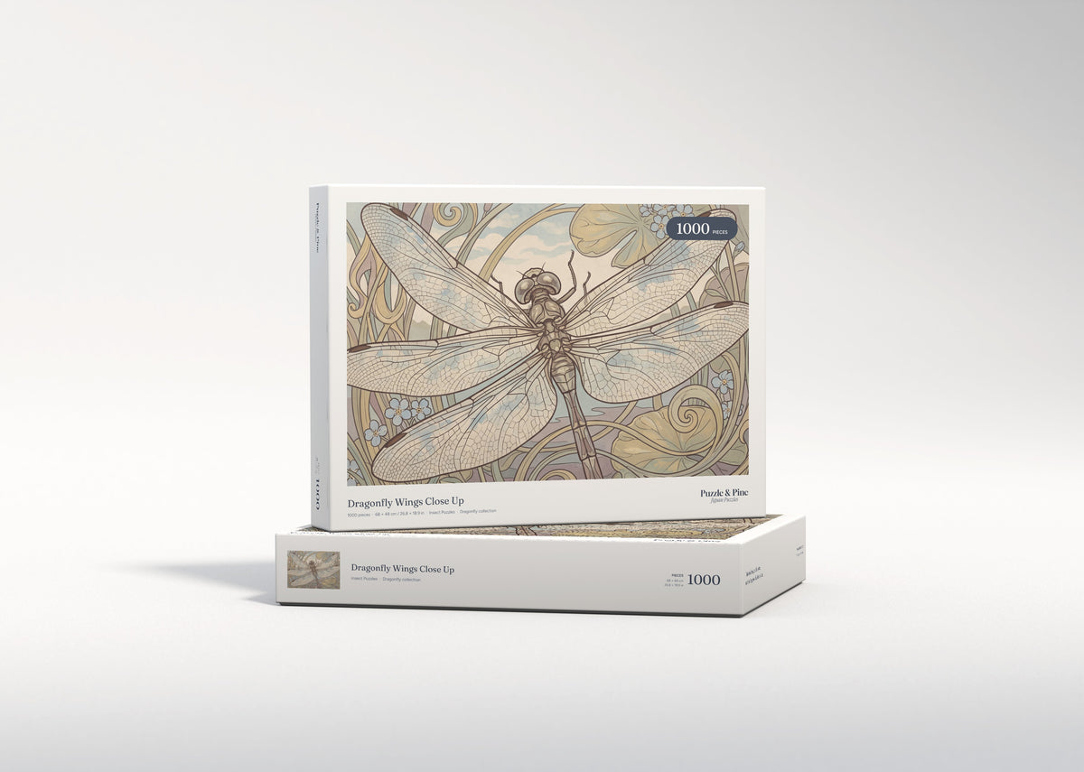 Dragonfly Wings Close Up jigsaw puzzle - gift box