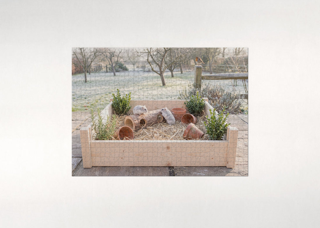 Dwarf Hamsters in the Garden jigsaw puzzle - gift box