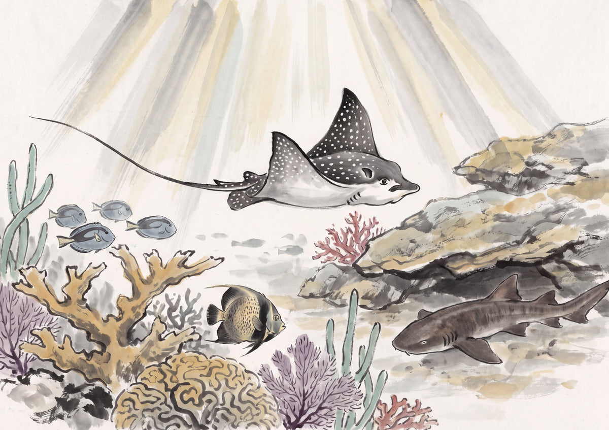 Eagle Ray Over the Reef jigsaw puzzle