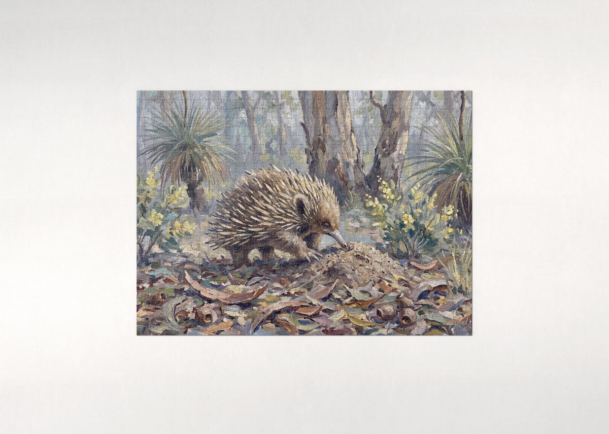 Echidna in the Bush jigsaw puzzle - flat puzzle