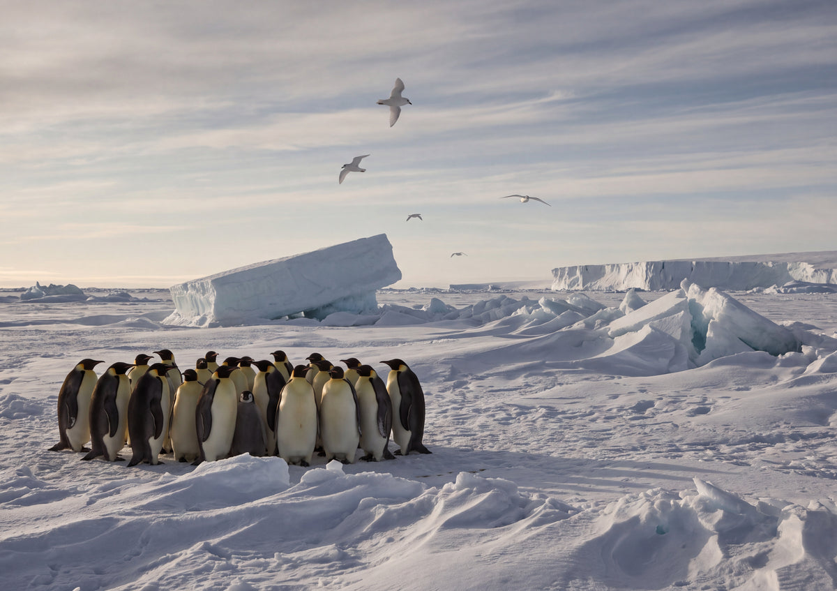 Emperor Penguins on the Antarctic Ice jigsaw puzzle