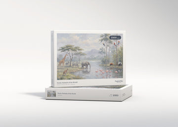 Exotic Animals of the World jigsaw puzzle - gift box