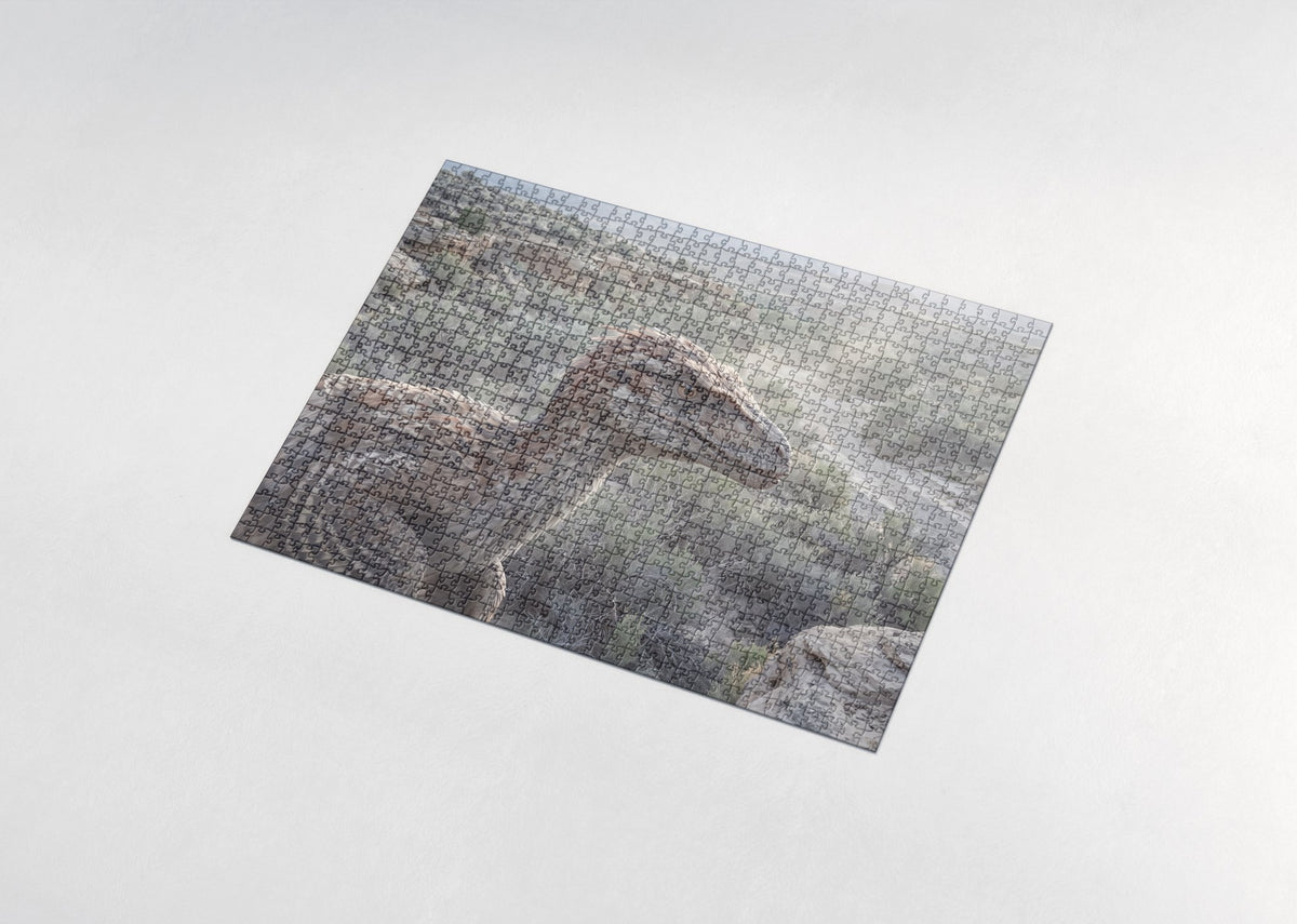 Feathered Velociraptor Portrait jigsaw puzzle - assembled puzzle