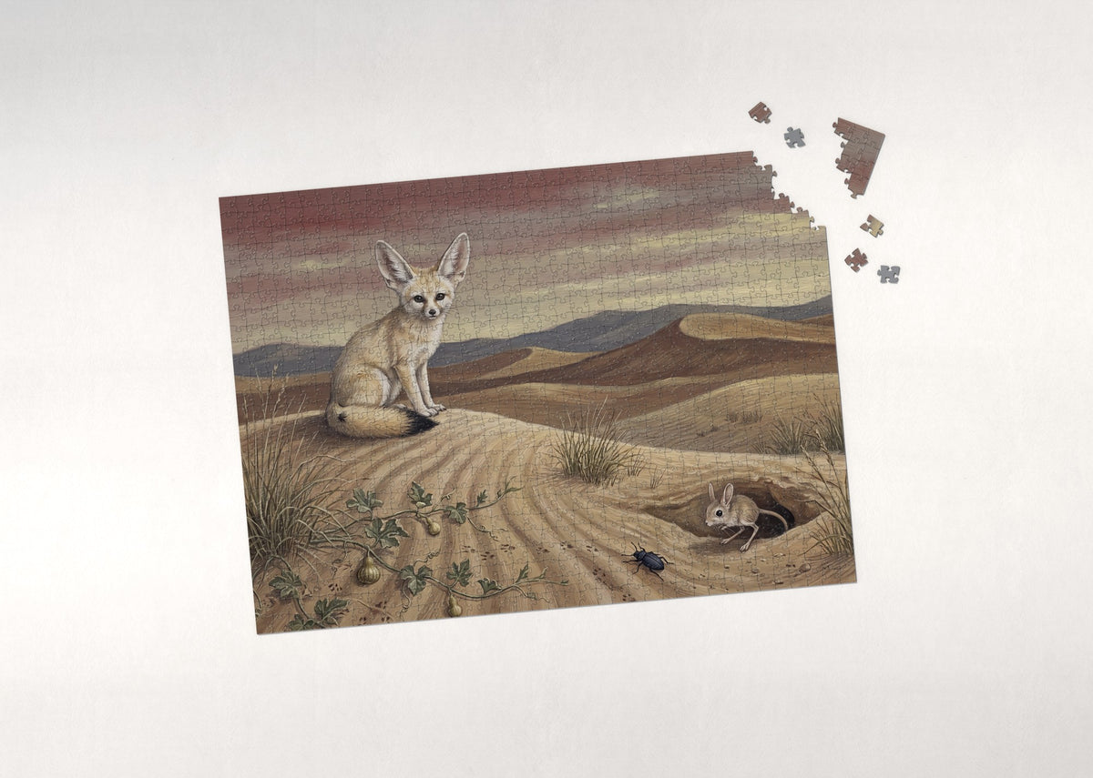 Fennec Fox in the Sahara Dunes jigsaw puzzle - puzzle with loose pieces