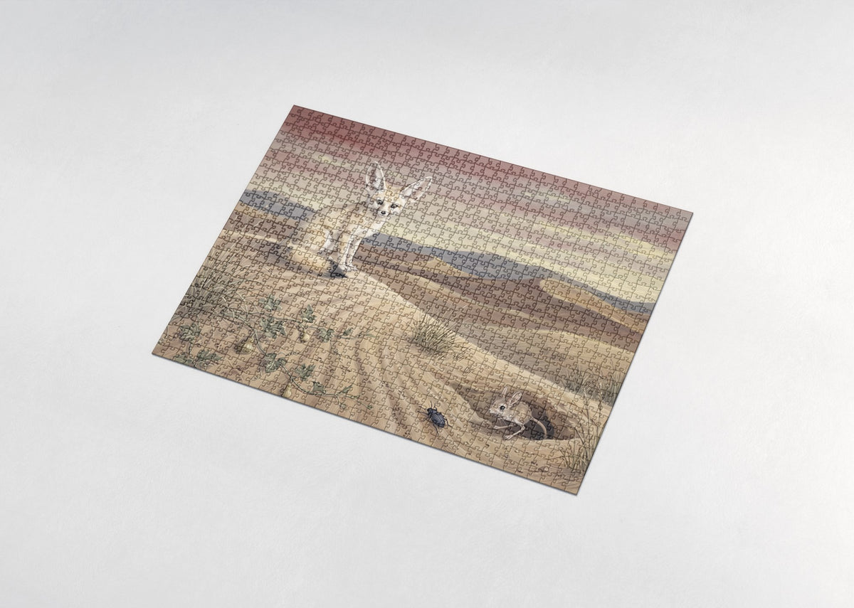Fennec Fox in the Sahara Dunes jigsaw puzzle - assembled puzzle