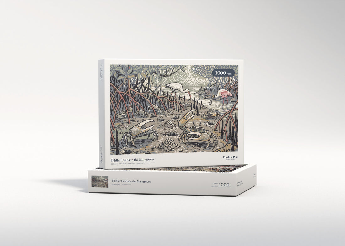 Fiddler Crabs in the Mangroves jigsaw puzzle - gift box