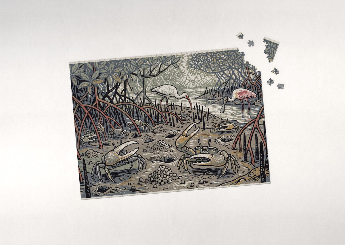 Fiddler Crabs in the Mangroves jigsaw puzzle - puzzle with loose pieces