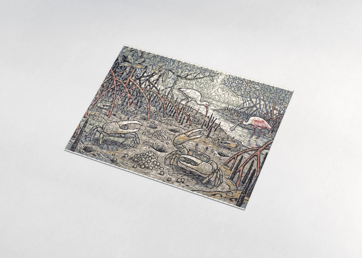 Fiddler Crabs in the Mangroves jigsaw puzzle - assembled puzzle