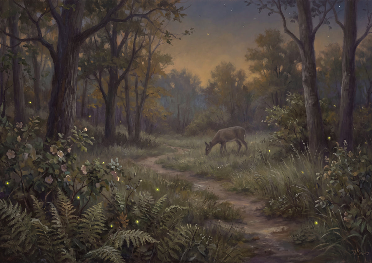 Fireflies at the Forest Edge at Dusk jigsaw puzzle