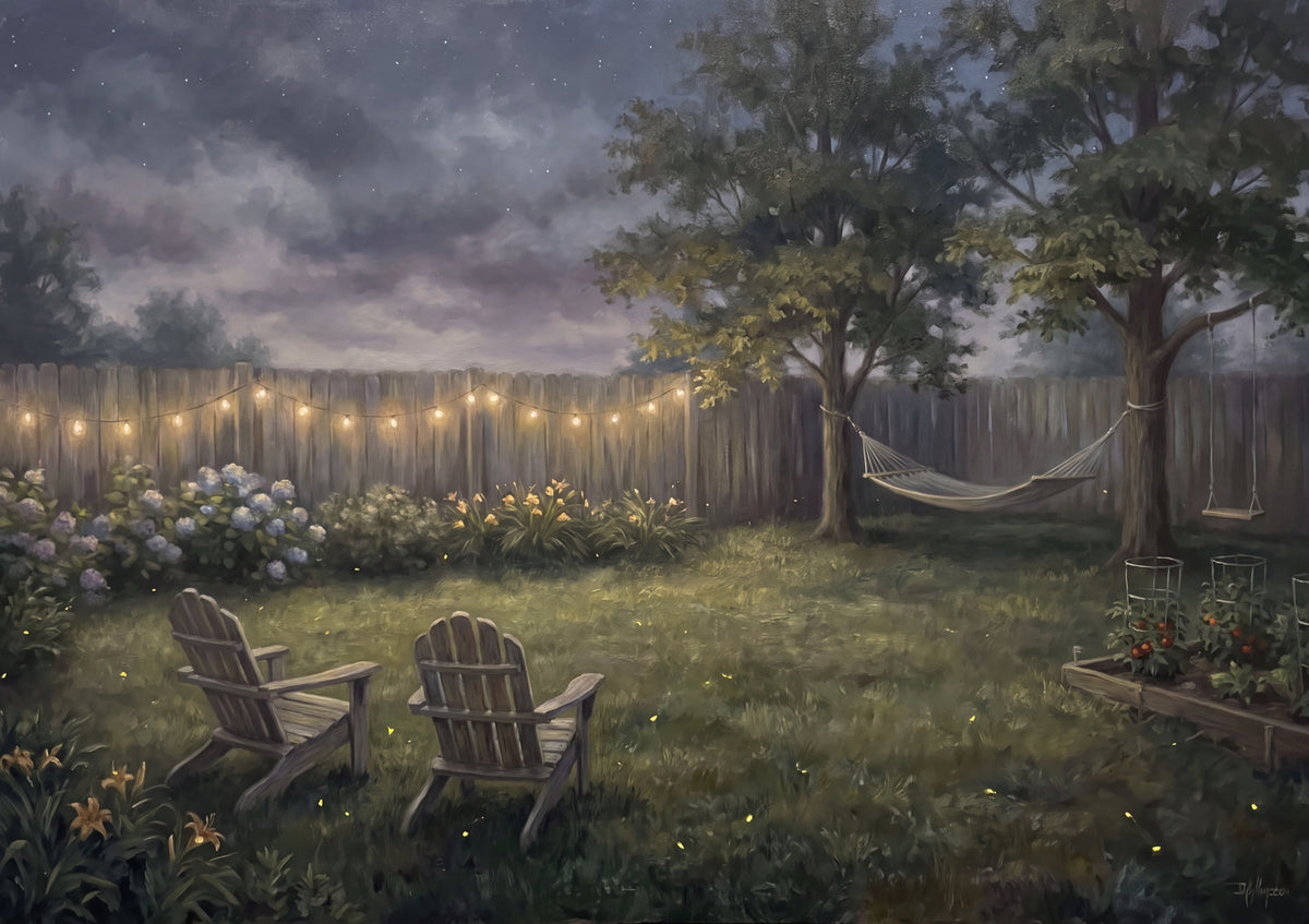 Fireflies in the Backyard on a July Night jigsaw puzzle