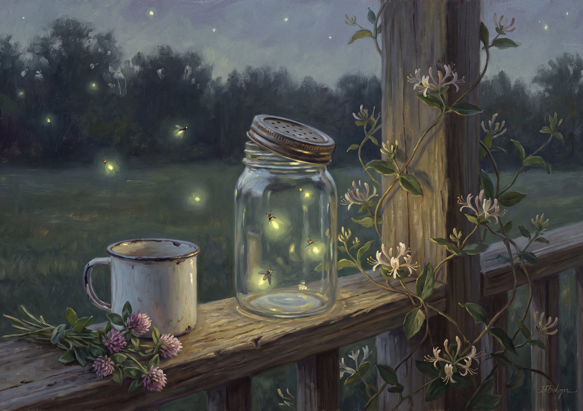 Fireflies in the Mason Jar jigsaw puzzle