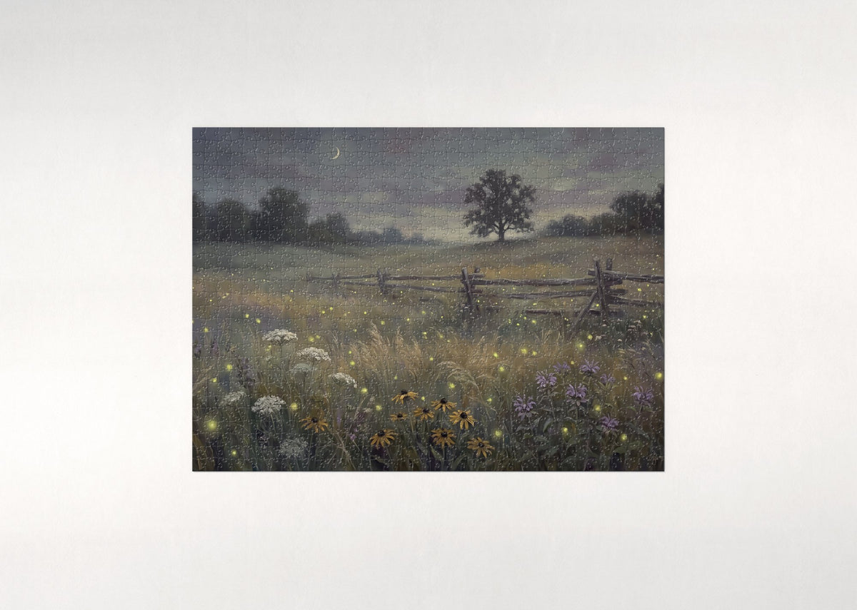 Fireflies in the Summer Meadow jigsaw puzzle - flat puzzle