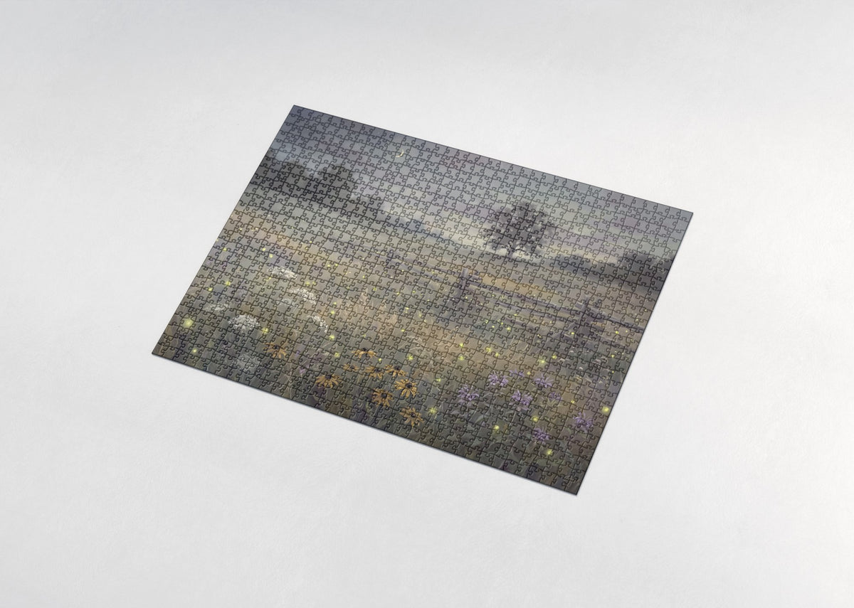 Fireflies in the Summer Meadow jigsaw puzzle - assembled puzzle
