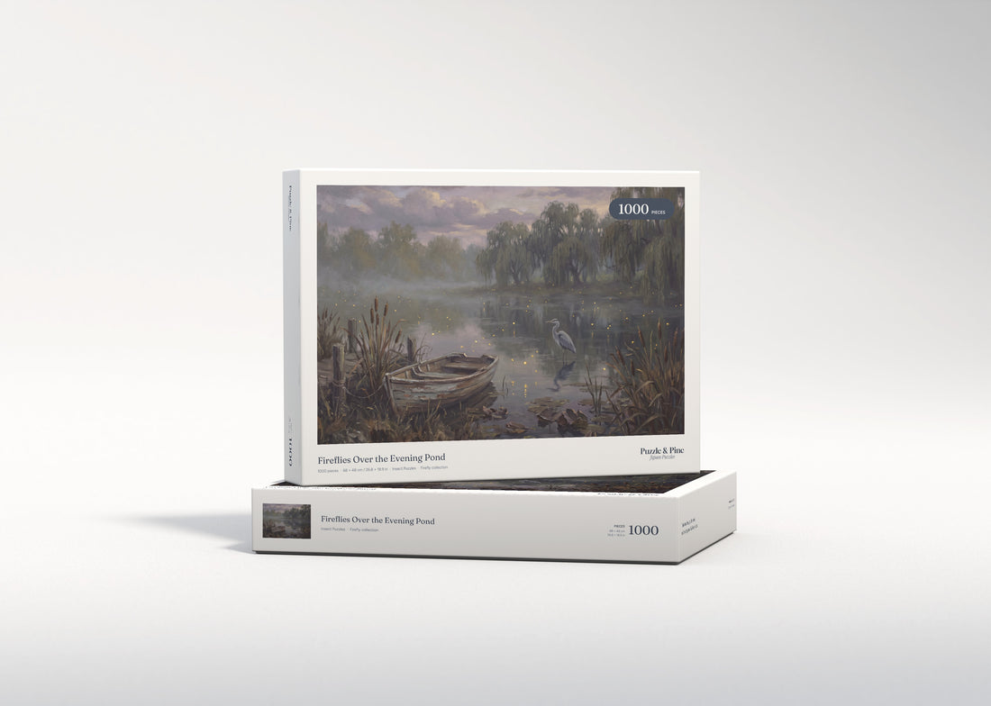 Fireflies Over the Evening Pond jigsaw puzzle - gift box