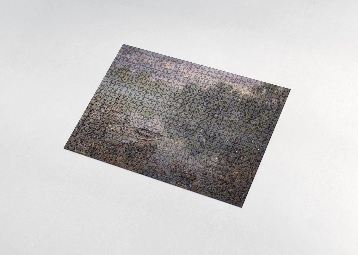 Fireflies Over the Evening Pond jigsaw puzzle - assembled puzzle