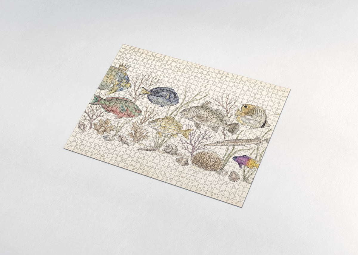 Fish of the Reef Collage jigsaw puzzle - assembled puzzle