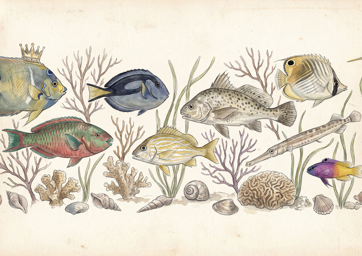 Fish of the Reef Collage jigsaw puzzle